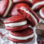 Red Velvet Whoopie Pies with Cream Cheese Filling