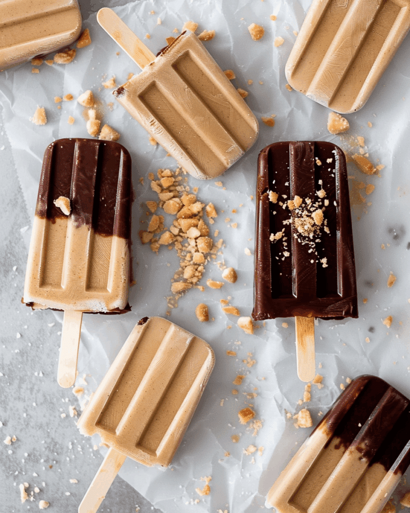 5-Ingredient Peanut Butter Popsicles