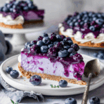 No‑Bake Blueberry Cheesecake