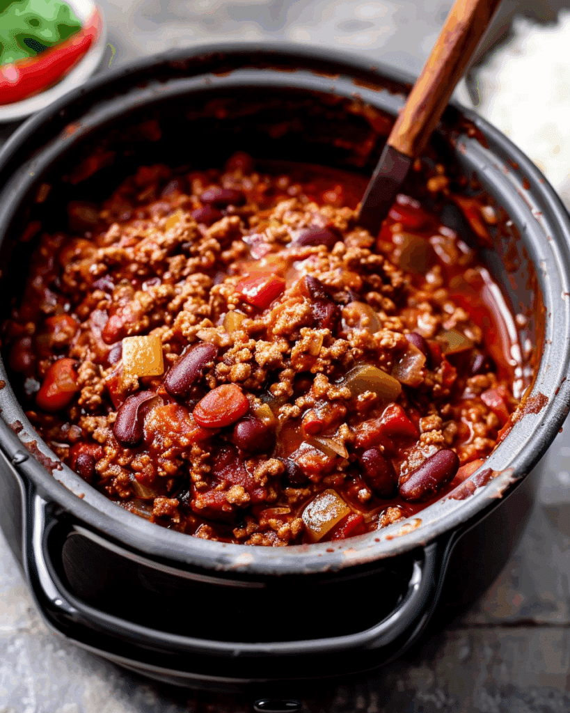 The BEST Easy Slow Cooker Chilli Con Carne