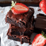 Chocolate-Covered Strawberry Brownies