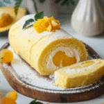 Fresh Mango Cream Japanese Cake Roll