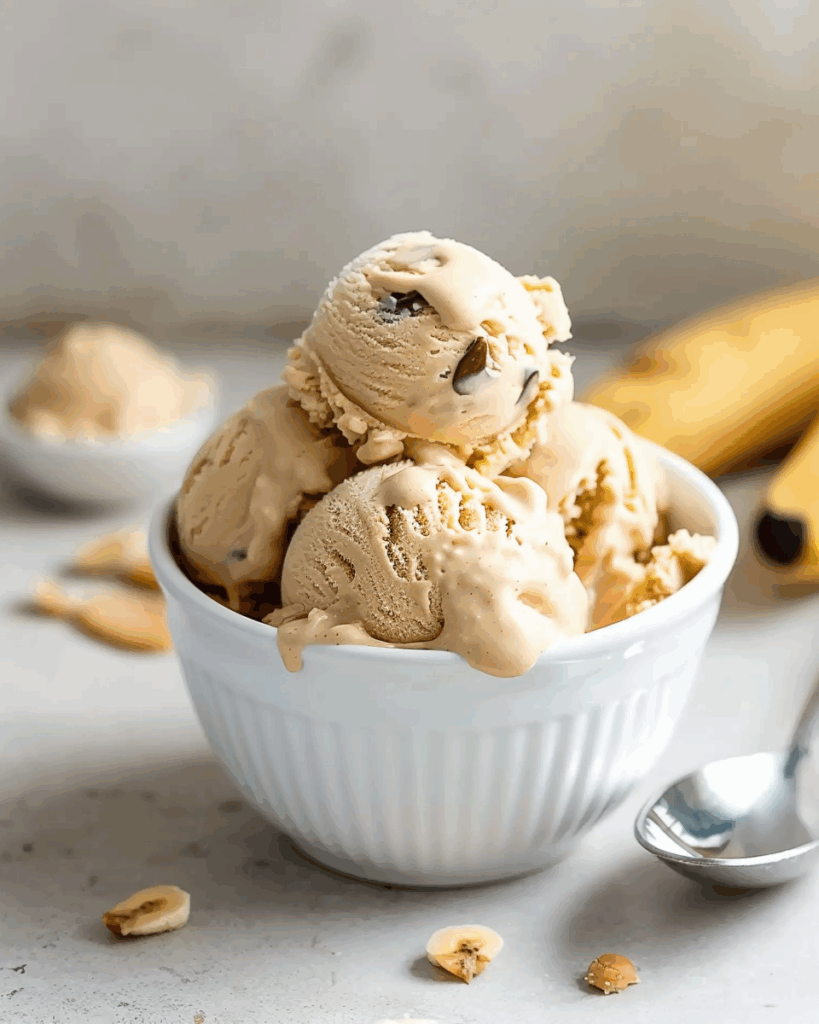 Peanut Butter Banana Ice Cream