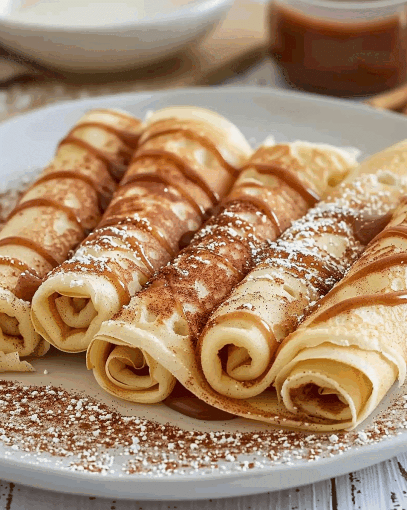 Cinnamon Roll Protein Crepes