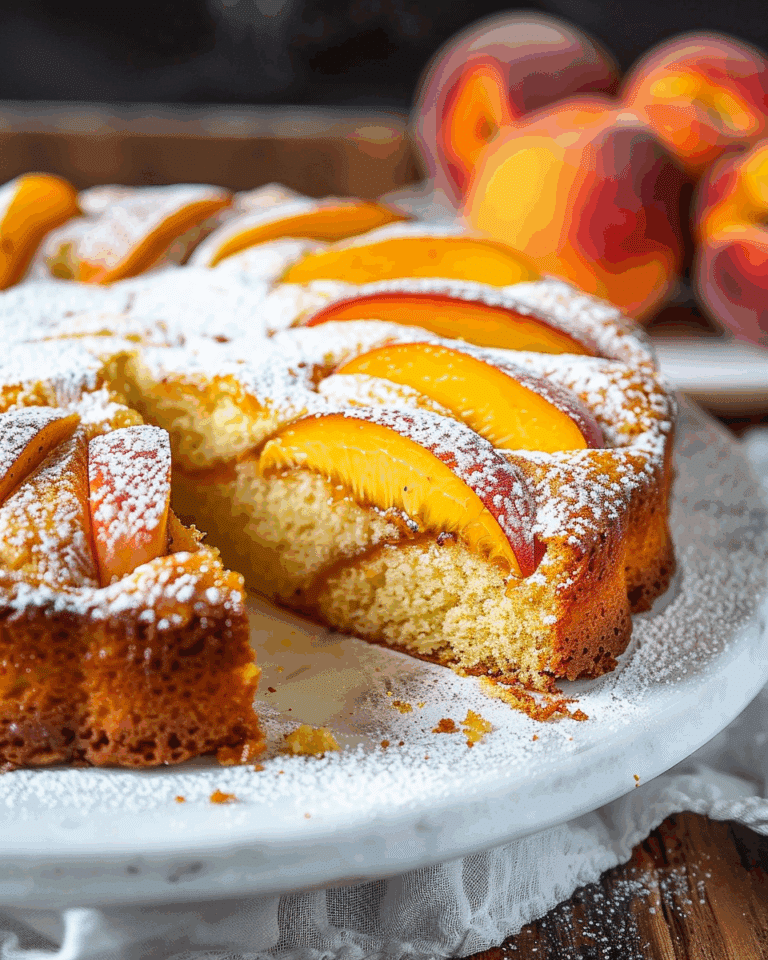 Fresh Peach Cake