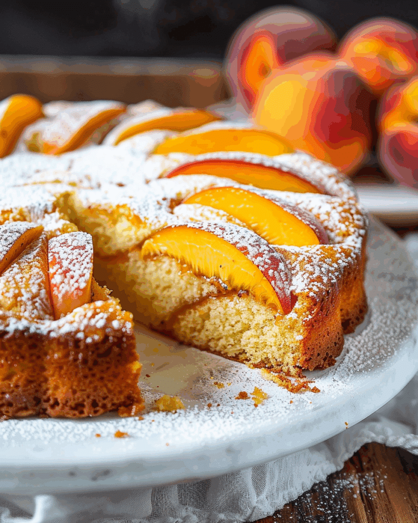 Fresh Peach Cake