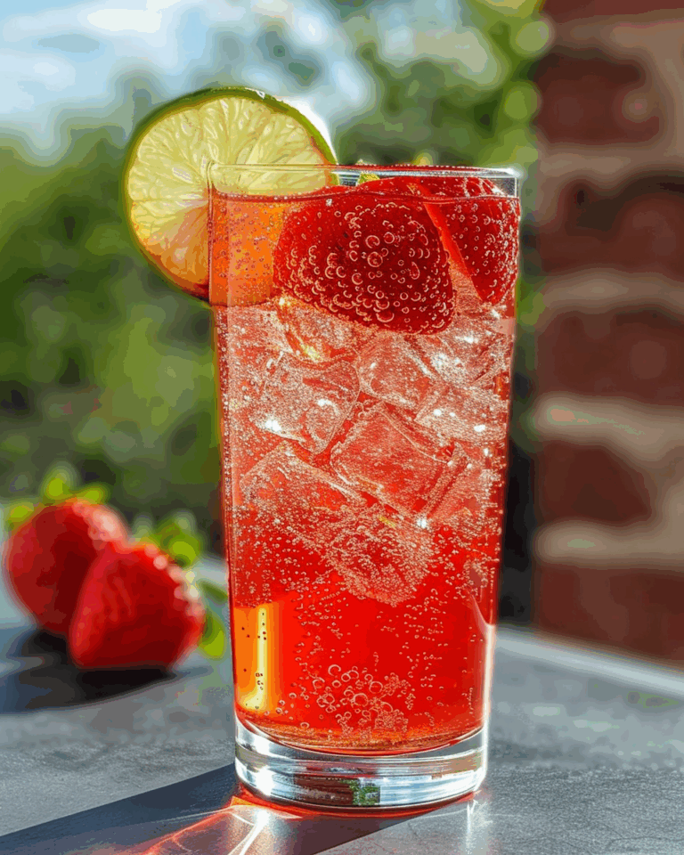Strawberry Dirty Sprite with Lemon-Lime Soda Twist