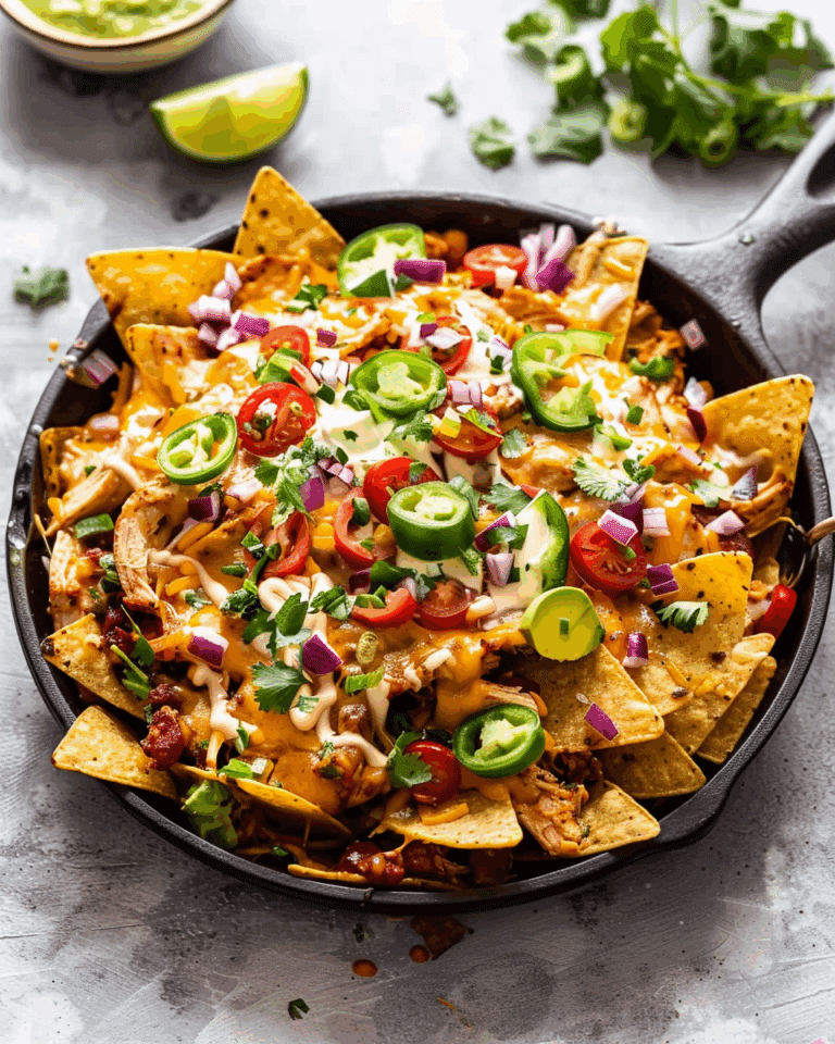 The BEST Loaded Chicken Nachos