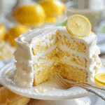 Creamy Lemon Layer Cake with Lemon Cream Filling