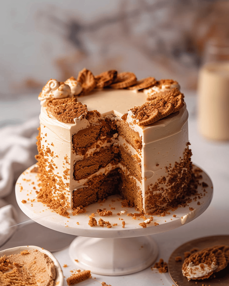 Biscoff Cookie Butter Cake