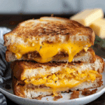 Breakfast Grilled Cheese with Beef
