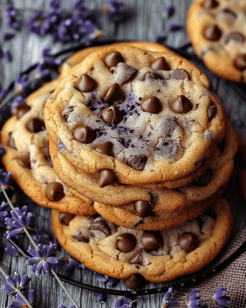 Lavender Chocolate Chip Cookies