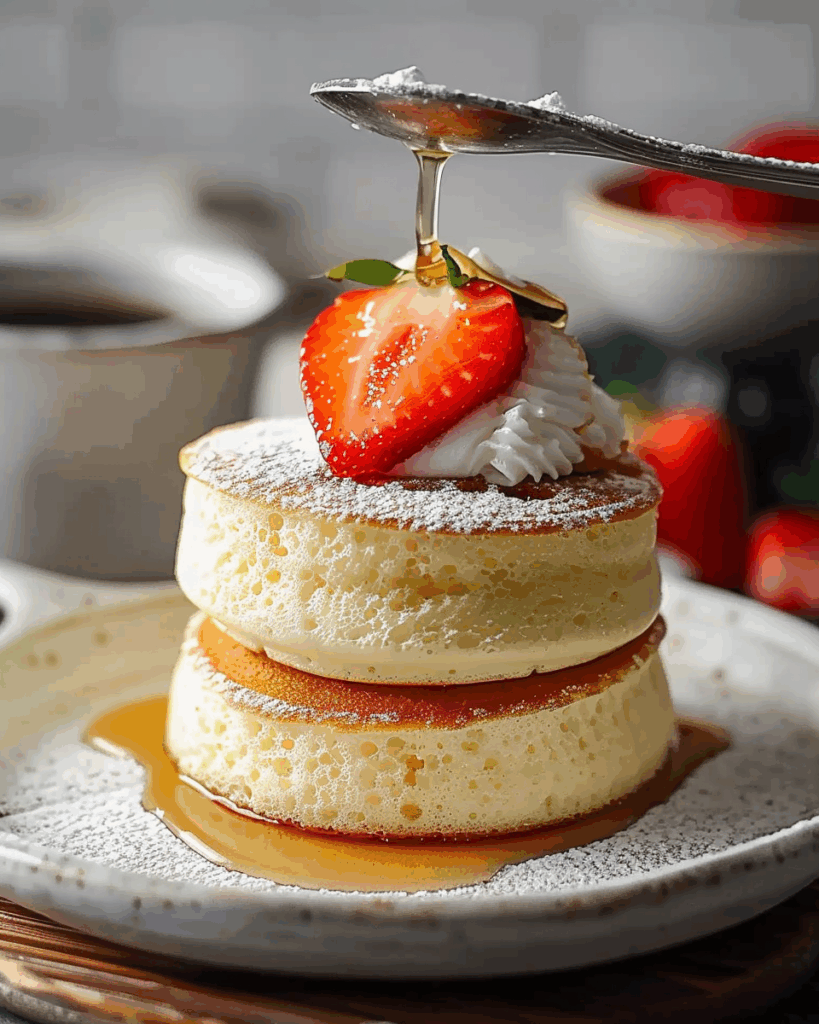 Fluffy Japanese Soufflé Pancakes