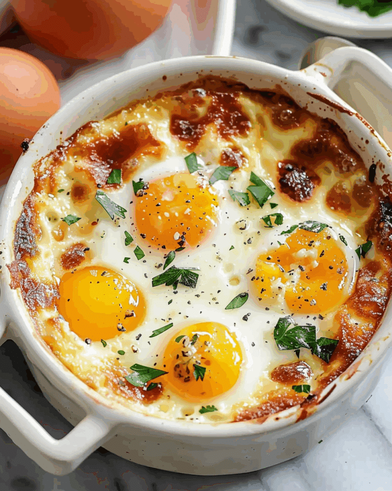 Baked Feta Eggs