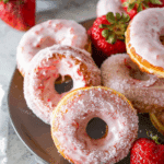 Baked Strawberry Donuts