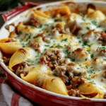 Cheesy Beef Stuffed Shells
