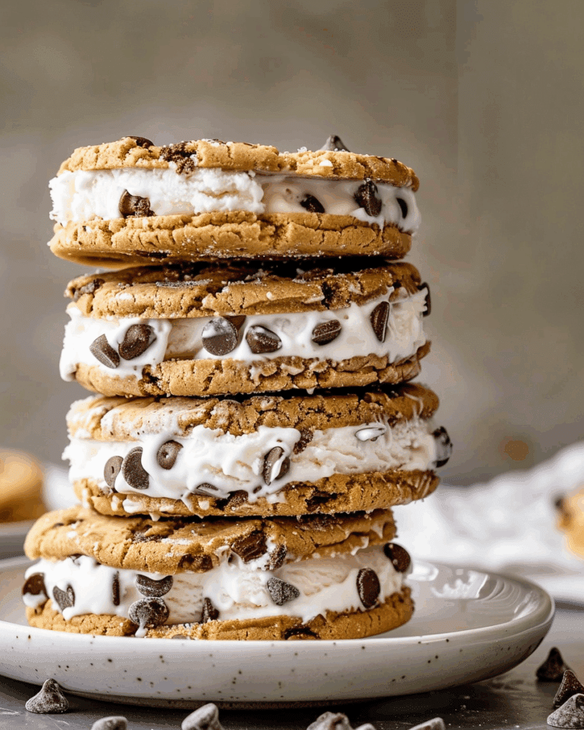 Cookie Ice Cream Sandwiches (Homemade Chipwich)