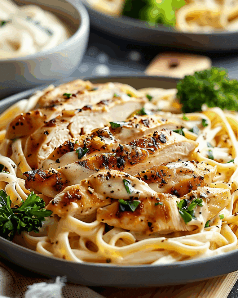 Low Calorie Chicken Alfredo