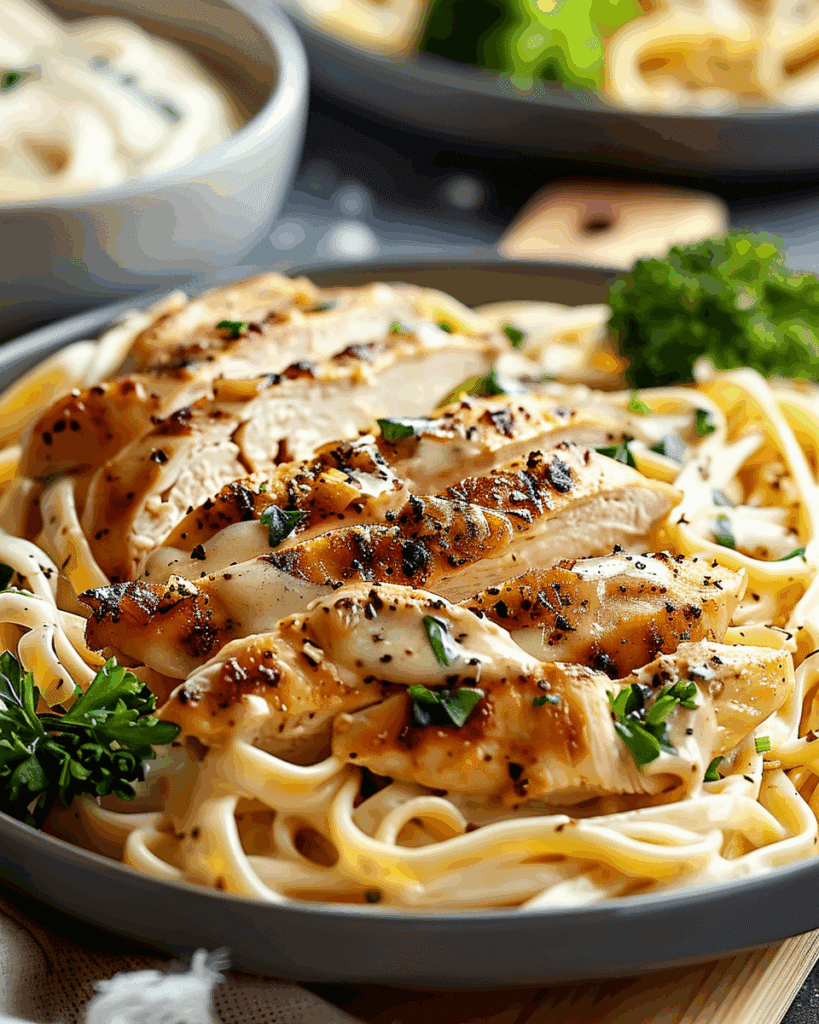 Low Calorie Chicken Alfredo