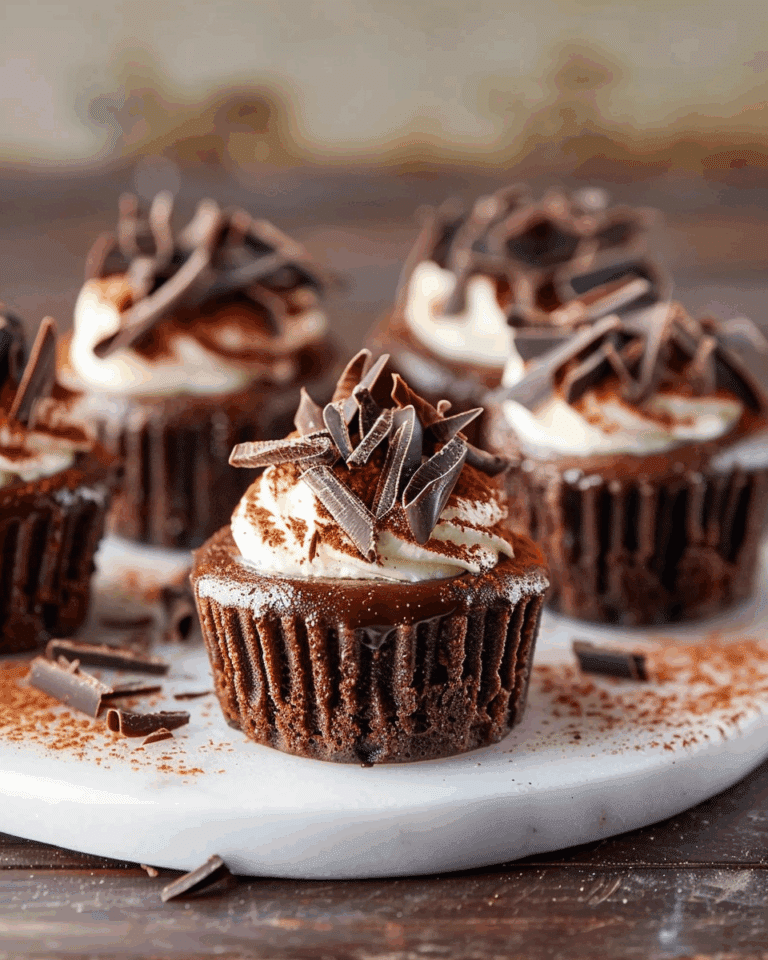 Mini Chocolate Cheesecakes with Oreo Crust