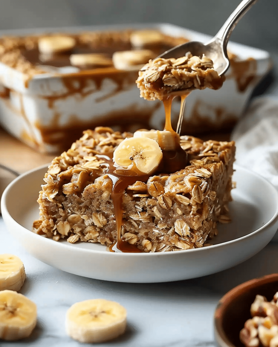 Banana Bread Baked Oatmeal