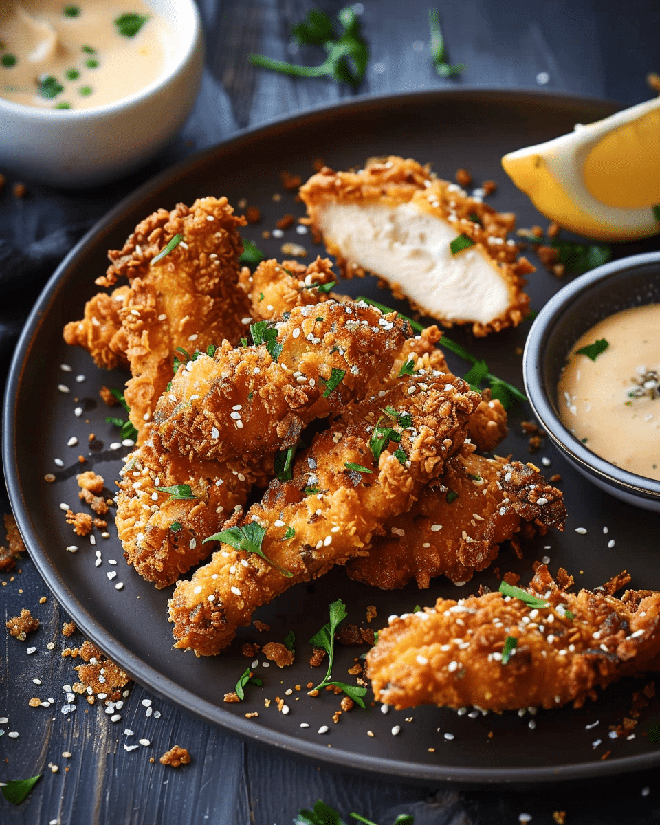 The Best Crispy Baked Chicken Goujons
