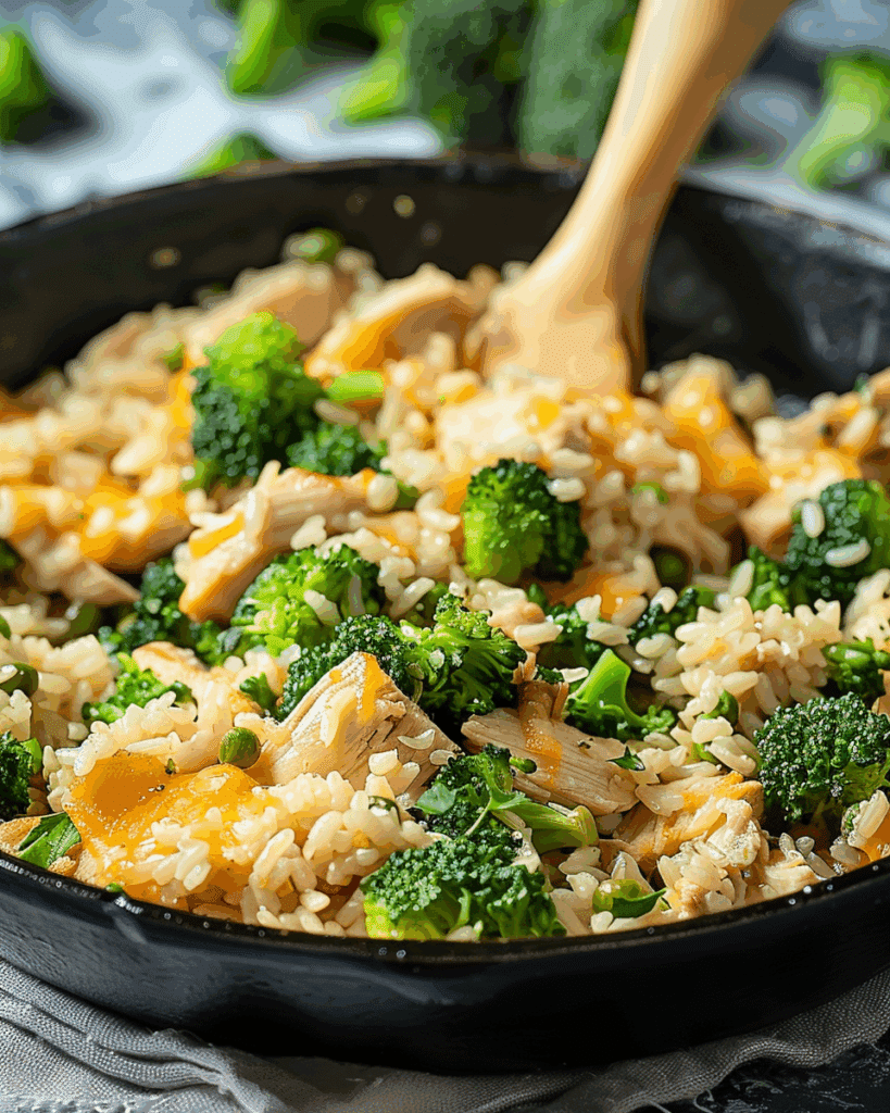 Cheesy Chicken Broccoli Rice