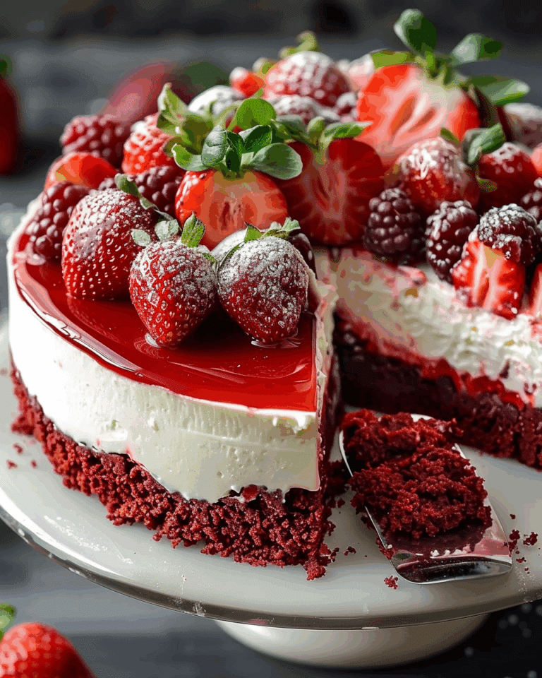 Red Velvet Strawberry Cheesecake