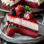Red Velvet Strawberry Cheesecake