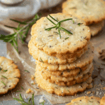 Savory Shortbread Cookies with Rosemary