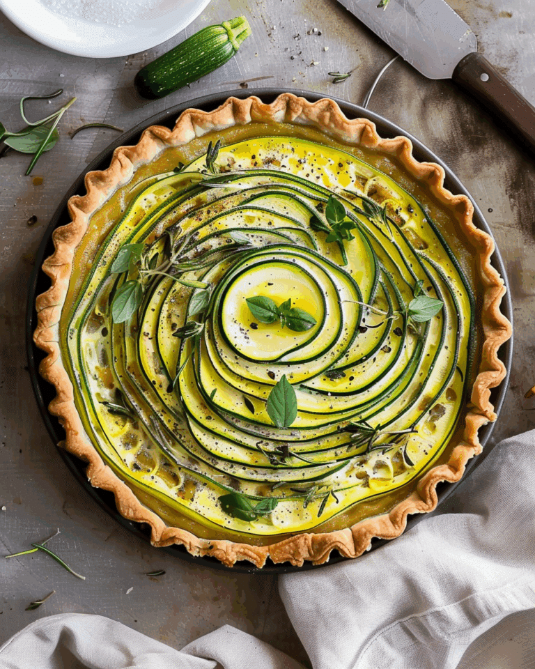 Zucchini Tart with Goat Cheese