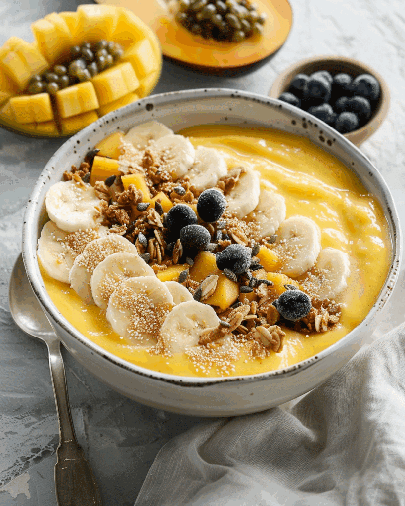 Mango Banana Smoothie Bowl