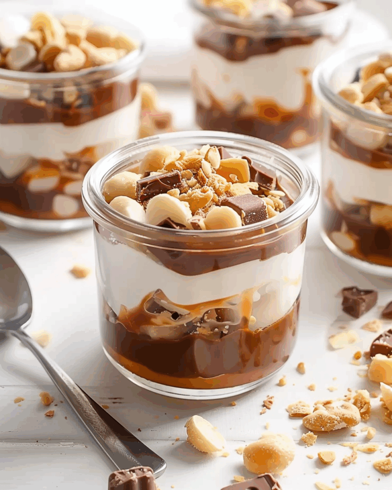 Snickers‑style Verrines