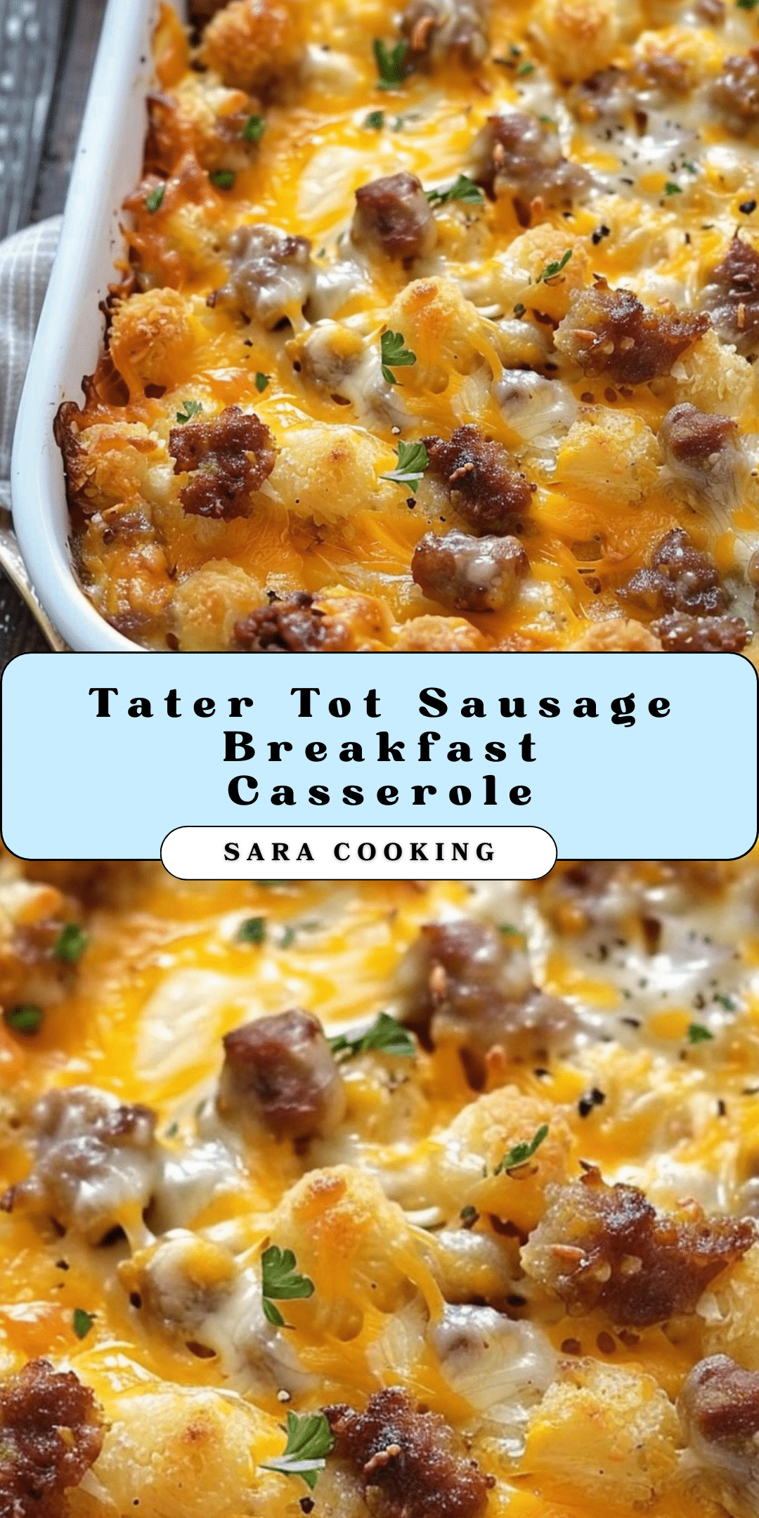 Tater Tot Sausage Breakfast Casserole Sara Cooking