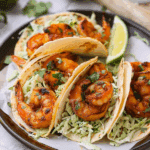 Cilantro Lime Shrimp Tacos with Creamy Slaw