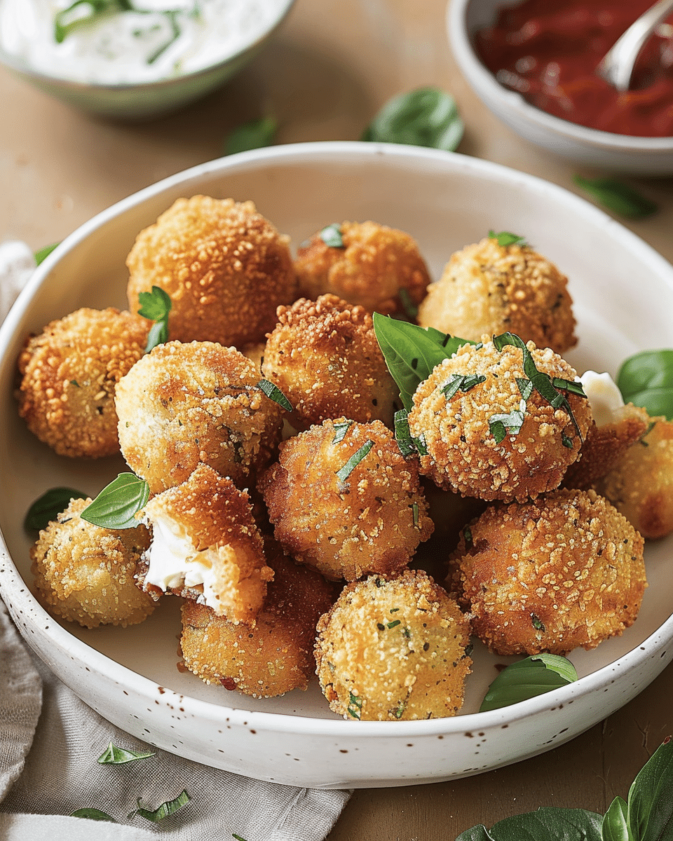 Air Fryer Mozzarella Balls
