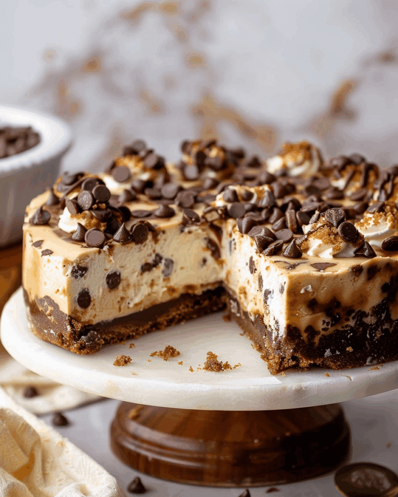 Chocolate Chip Cookie Dough Cheesecake