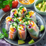 Rainbow Veggies Rice Paper Rolls