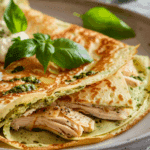 Chicken and Pesto Crepes