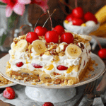 No‑Bake Banana Date Split Cake