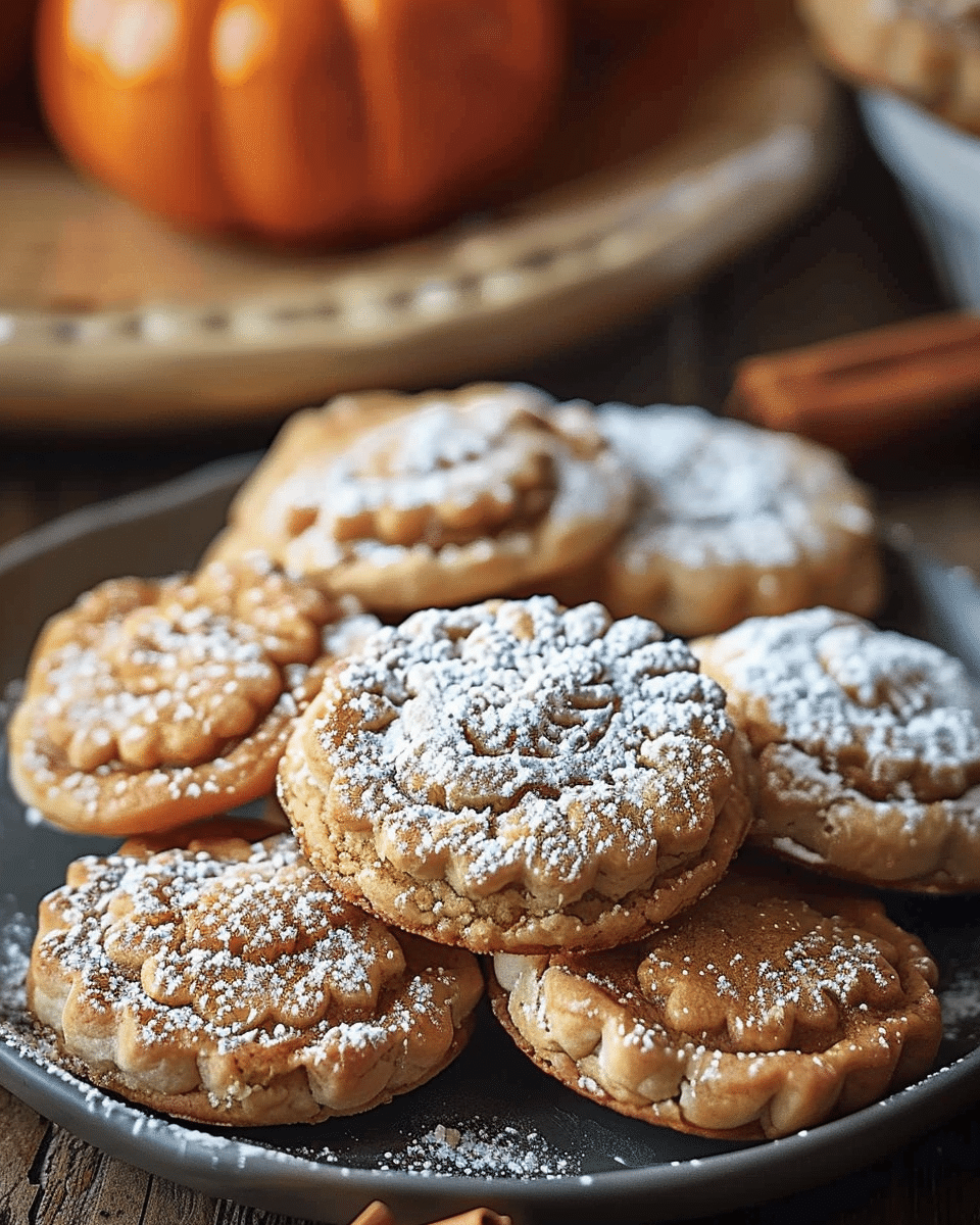 Pumpkin Pie Cookies with Cream Cheese Frosting