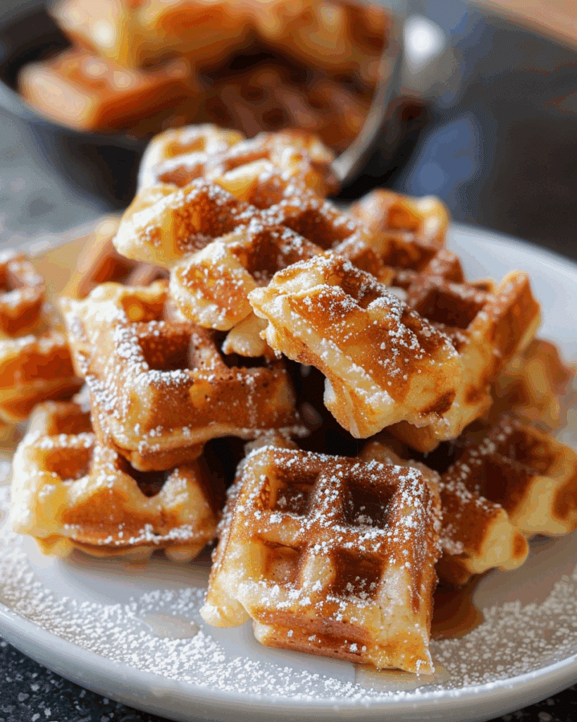 Amazing Churro Waffle Bites Recipe