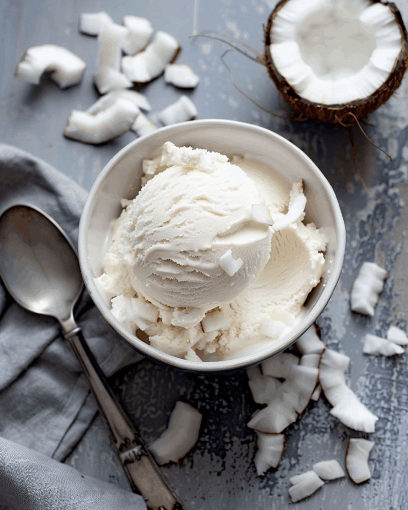 Easy Coconut Ice Cream (Vegan)