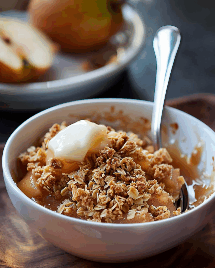 Browned Butter Pear Crisp Recipe