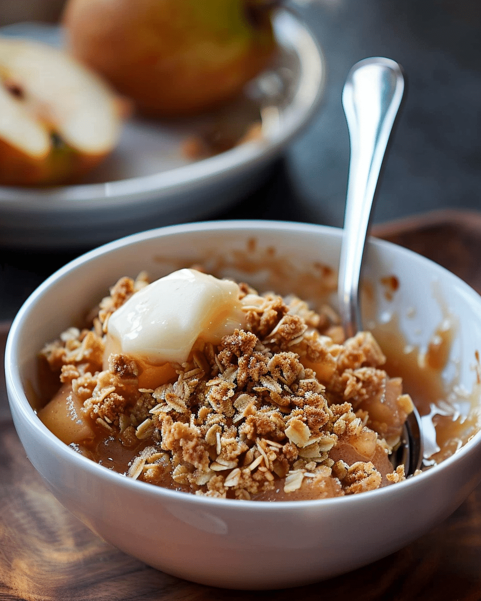 Browned Butter Pear Crisp Recipe