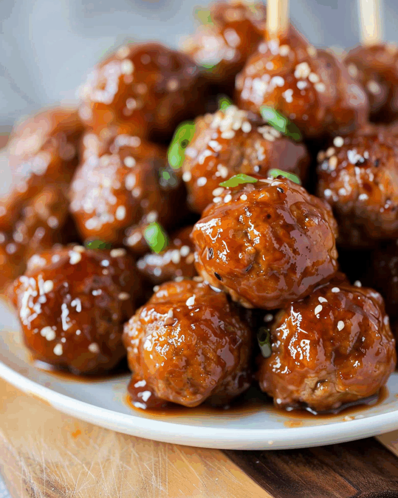 Slow Cooker Sweet Hawaiian Teriyaki Meatballs
