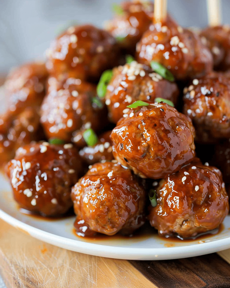 Slow Cooker Sweet Hawaiian Teriyaki Meatballs