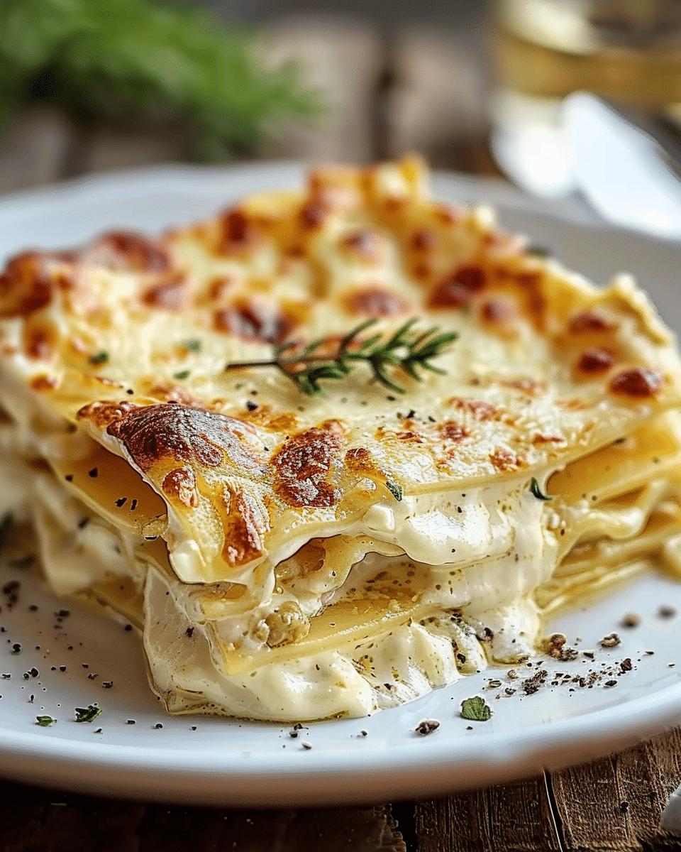Creamy White Lasagna Delight
