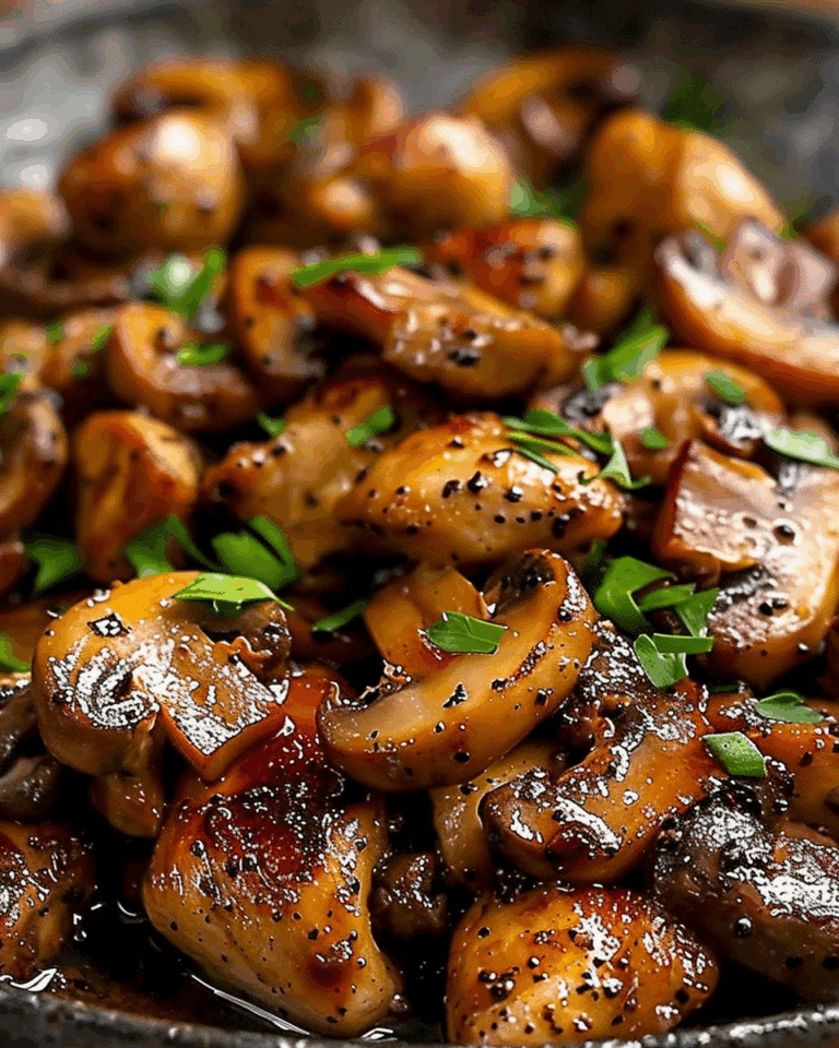 Pepper Chicken with Mushrooms