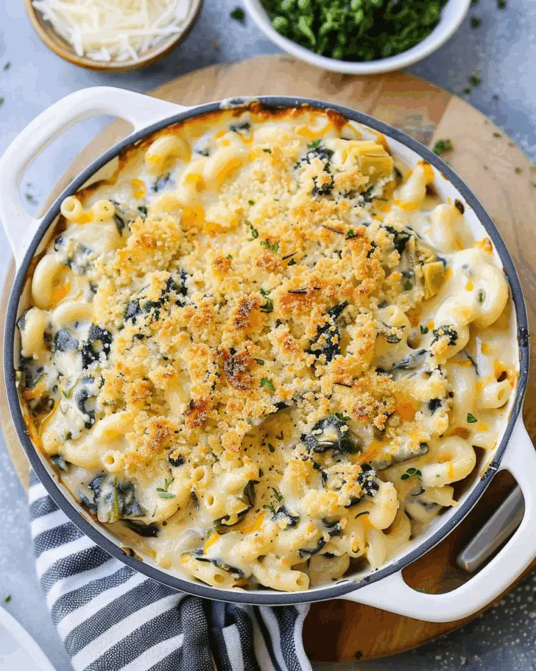 Spinach Artichoke Mac and Cheese